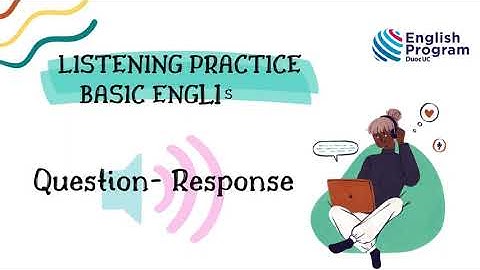 TOEIC Bridge practice Question- Response
