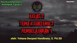 Full Peer Teaching Kelas 2 Tema 4 Subtema 2 Pembelajaran 1|| TPACK