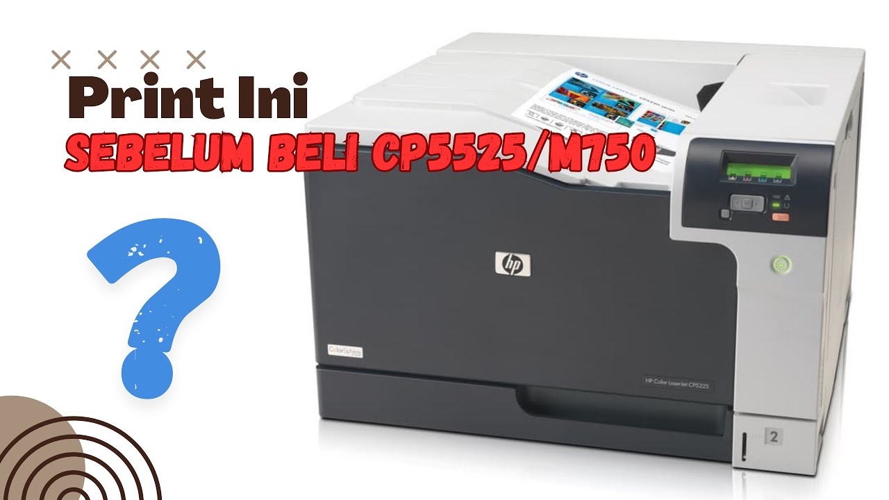 Manual Block Test for HP Laserjet CP5525 M750 - YouTube