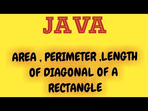 AREA,PERIMETER OF RECTANGLE in Java|| Java programming || Indo ...