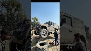 Is Thar ka level hi alag hai 😈🔥#tharbeast #monsterthar #carviral #offroading #indiancars #customcars