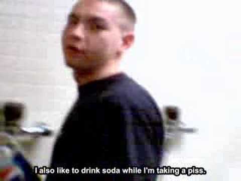 White guy likes to drink soda (鬼佬中意飲汽水)