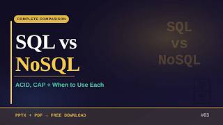 SQL vs NoSQL Explained in 20 Min | Differences, Examples & Interview Questions (2026) | SQL vs NoSQL