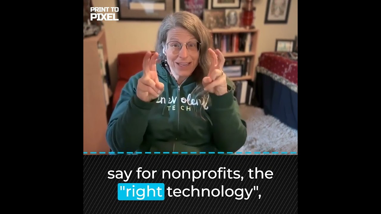 Tracy Kronzak describes the Ideal Customer Profile for Benevolent Tech | Print to Pixel #