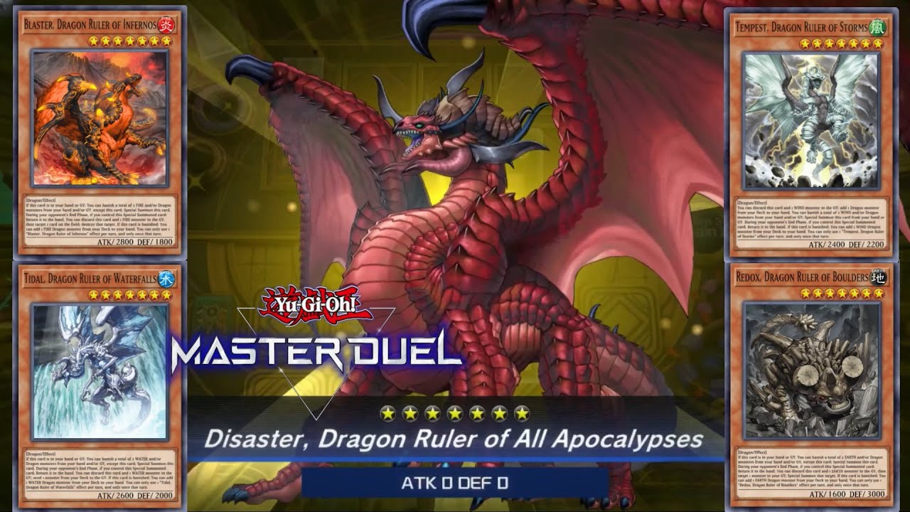 NEW UNAFFECTED 4600 ATK DRAGON RULER OF ALL APOCALYPSES DECK! - Mastering All the Dragon Elements!