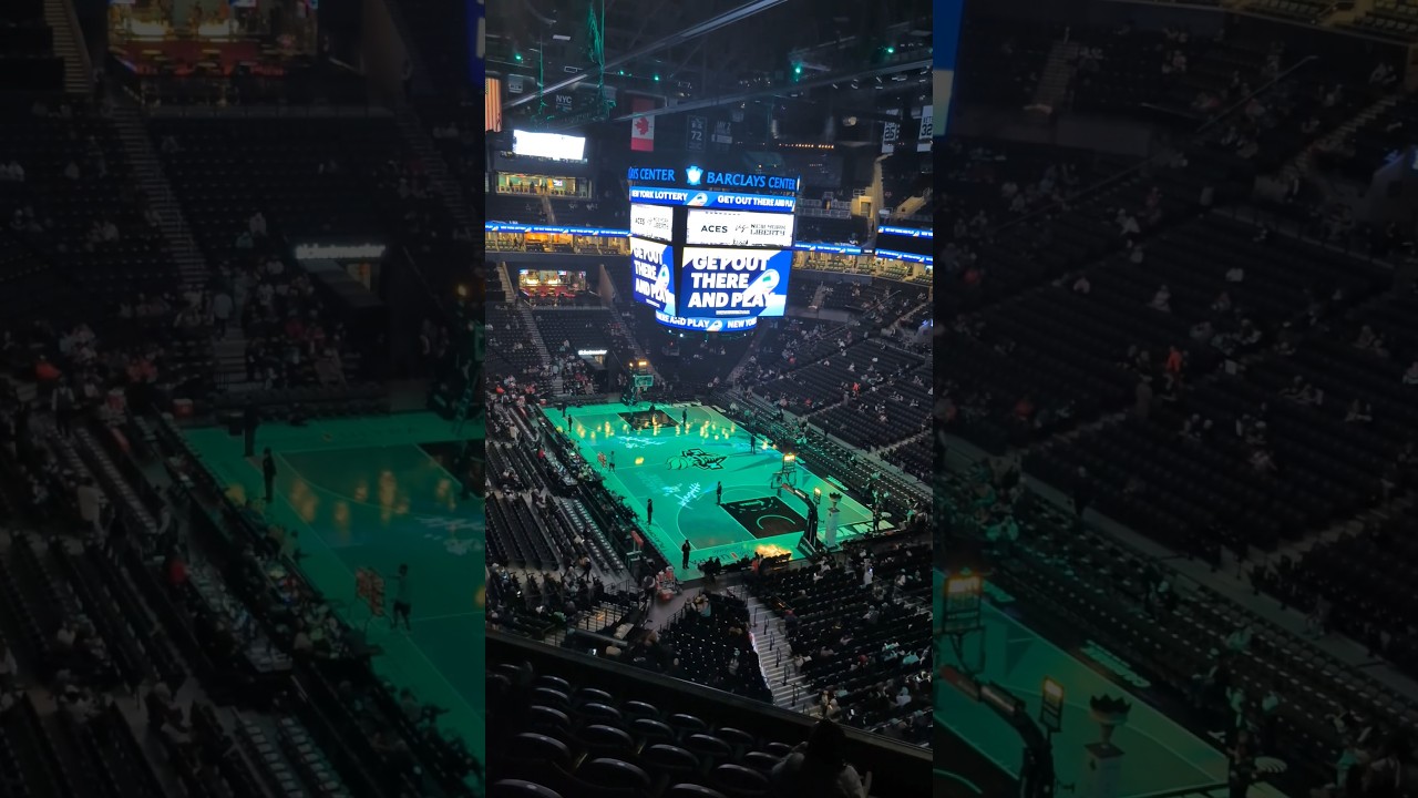 Barclays Center, Brooklyn New York. Section 203, Row 7, Seat 1. 