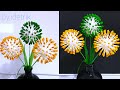 Ide Kerajinan Cotton bud || Interesting Crafts from Cotton buds || Beautiful Round Flowers