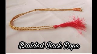 How to make Necklace Back Rope for Silkthread /Quilling /Terracota jewelry - Tutorial