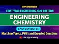 Engineering Chemistry | First Year Engineering | #sppu ENDSEM | Most IMP Topics &amp; Questions | 60+