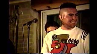 Ed Robertson of Barenaked Ladies sings at the John Beatt Backyard Blowout Summer 1992 with BFD -Pt 1