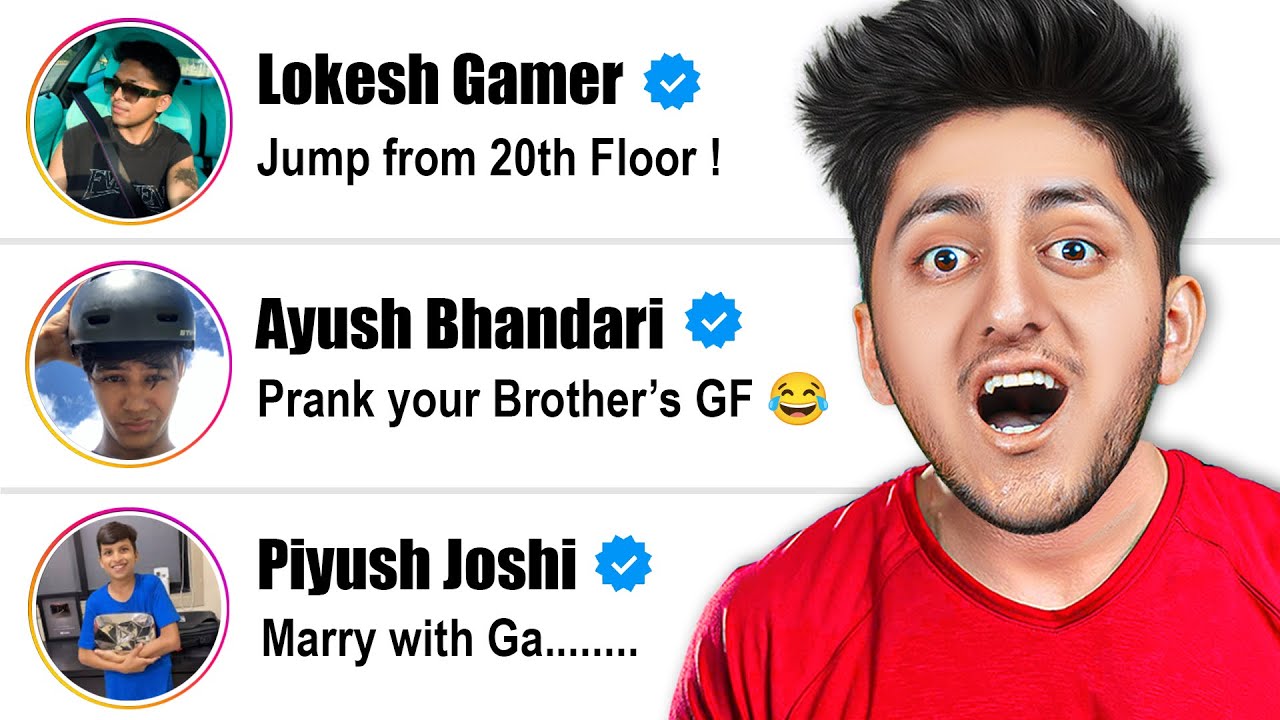 Big YouTubers Gave Me The Craziest Dares Ever!