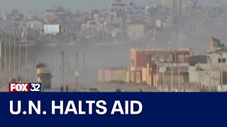 UN halts aid to Rafah due to lack of supplies and food