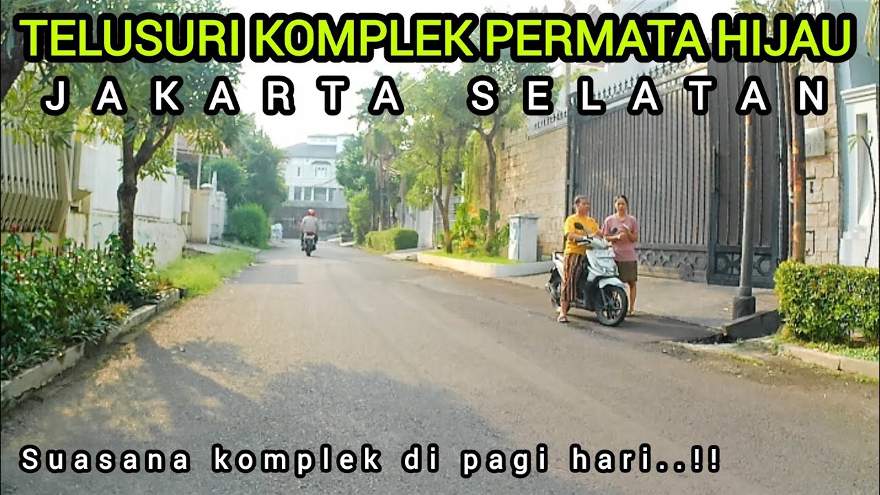 seperti ini suasana komplek perumahan permata hijau jakarta selatan | walking tour in south Jakarta