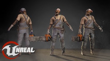 Animated Low poly Game Ready ZOMBIE VILLAGE / 3D