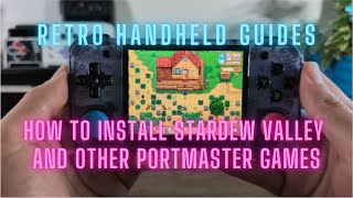 How to install Stardew Valley and other Portmaster Games