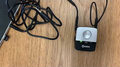 How to use the Widex FM-Dex to listen to a computer