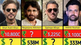 Top 100 Richest Indian Actors 2026: SRK Hits $1.3 BILLION! 💎 (Full Net Worth & Age List)