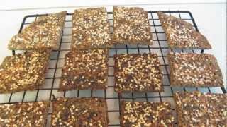 Flaxseed Meal Herbed Crackers with Parmesan Cheese - Gluten Free - Keto - Endurance Crackers