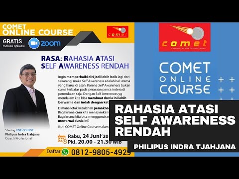 COMET Online Course #29: RASA Rahasia Atasi Self Awareness Bersama Indra Tjahjana