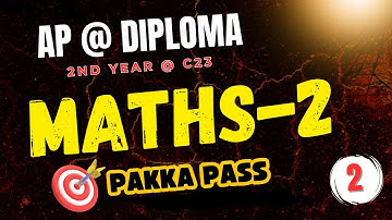AP Diploma | C23 AP Diploma Maths - 2 (Integration) | Class - 2 ,#diplomamaths