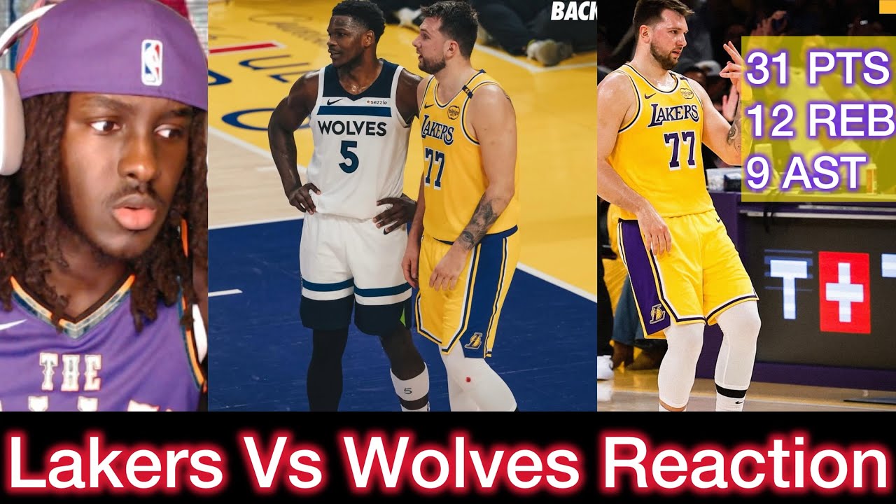 Reaction To Lakers Vs Wolves Playoffs Game 2 Highlights - YouTube