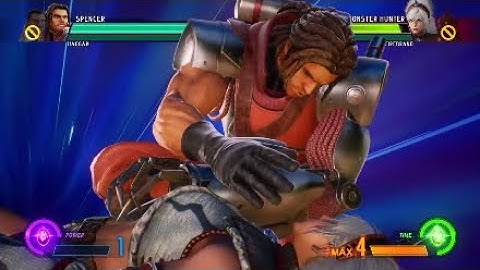 MvC Infinite: Hyper Combos on "Wave 1" Monster Hunter (Requested Video)