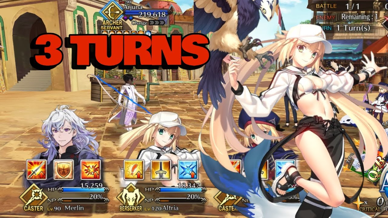 FGO]Advanced Quest pt.17 : Shining Crown 3T clear ft. Castoria