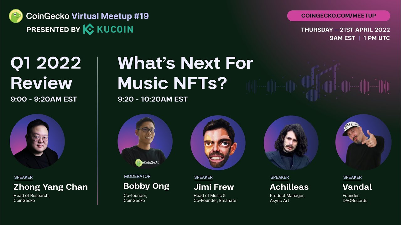 What's Next for Music NFTs? - CoinGecko Meetup #19