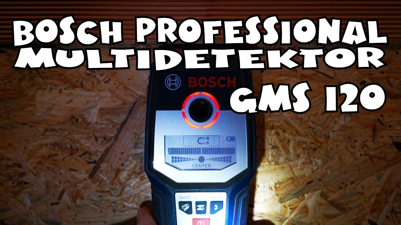 Bosch Professional Ortungsgerat Gms 120 Multidetektor Youtube