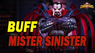 BUFF Mister Sinister Comparación Antes Y Después Del Buff | MCOC Vídeo 997