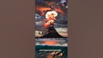 Volcano in the 🌊 ocean🌋 #shorts #volcano #trending #explosion #eruption #new #viralvideo #ai