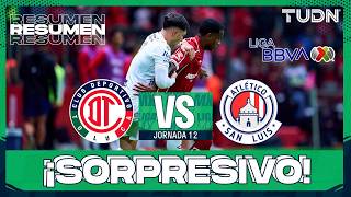 HIGHLIGHTS AND GOALS | Toluca vs Atlético de San Luis | Liga MX - Matchday 12 Apertura 2026 | TUDN