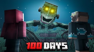 We Spent 100 DAYS in The MOST DISTURBING Minecraft World..