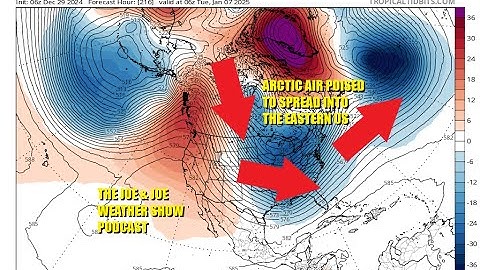 Joe & Joe Weather pokazuju kišu tijekom noći i ponovno Novu godinu, arktički zrak spreman za invaziju istočnog SAD-a