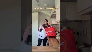 Making Boo Baskets🎃🍂👻 #vlog #boobasket #diy #kayleighmae #fyp
