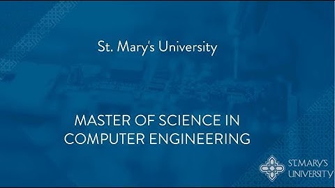 Master of Science in Computer Engineering - St. Mary