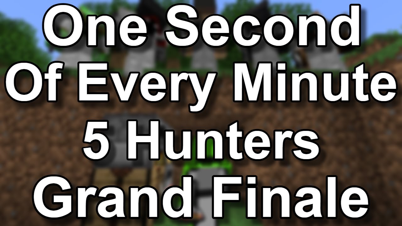 One Second Of Every Minute in Minecraft Manhunt (5 Hunters Grand Finale ...