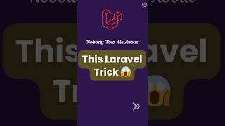 Nobody Told me about this Laravel Trick😱 #programmingfields #trending