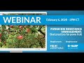 Webinar: Fungicide resistance management  Best practices in pome fruit