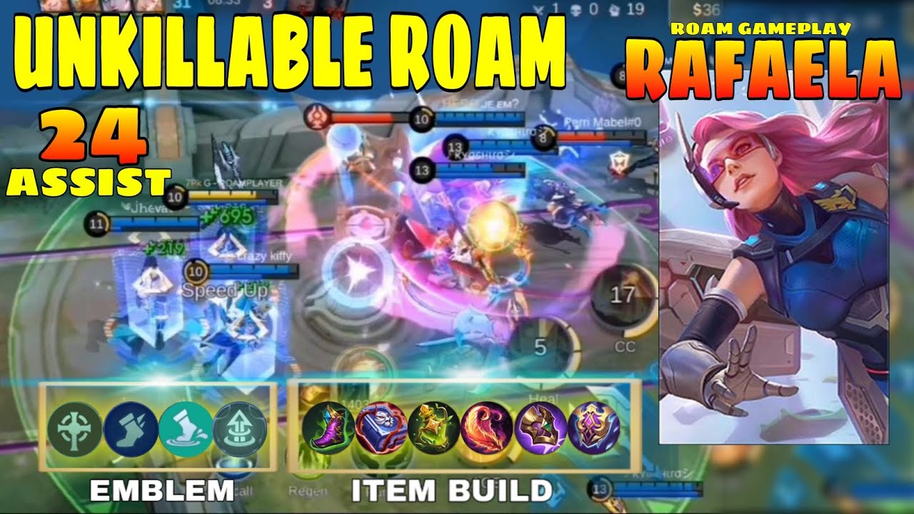 Rafaela Best Build and Emblem 2024 | Rafaela Gameplay pt26 - Roam ...