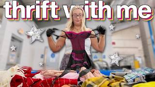 thrift with me at the goodwill bins for clothing by the POUND! (under $3 thrift haul!!!)