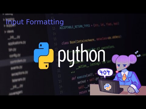 Python Input Formatting