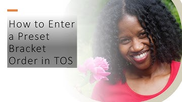 Preset Bracket Order on ThinkOrSwim | Using Conditions