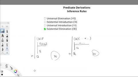 Phi 321 Formal Logic - Predicate Derivations - Rule: Existential Elimination