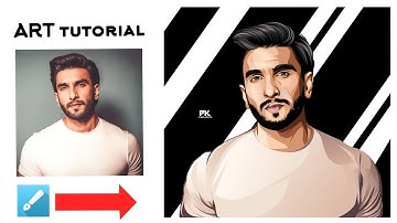 vector art tutorial ft. ranveer singh in mobile by infinite design 📱  #ranveersingh #edting