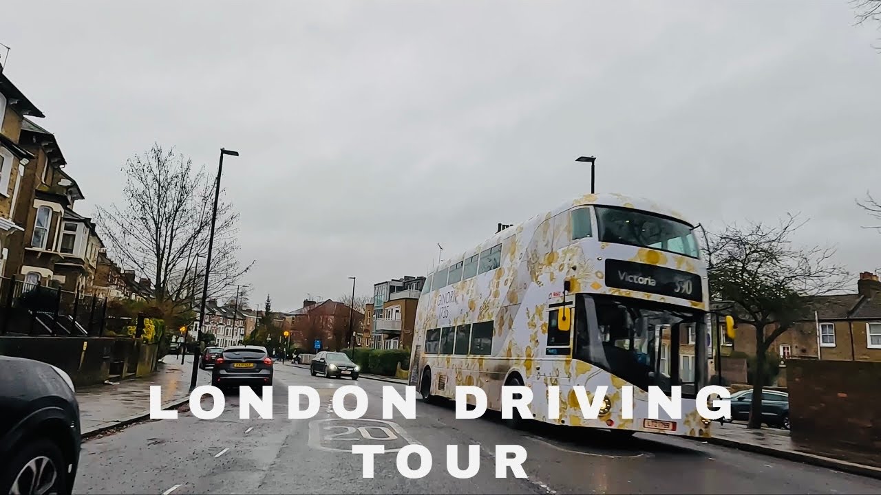 Driving in London Saturday Morning drive, Bloomsbury, Angel, Tuffnell