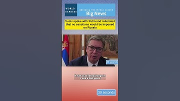 Vucic spoke with Putin and reiterated that no sanctions would be imposed on Russia #serbia #russia