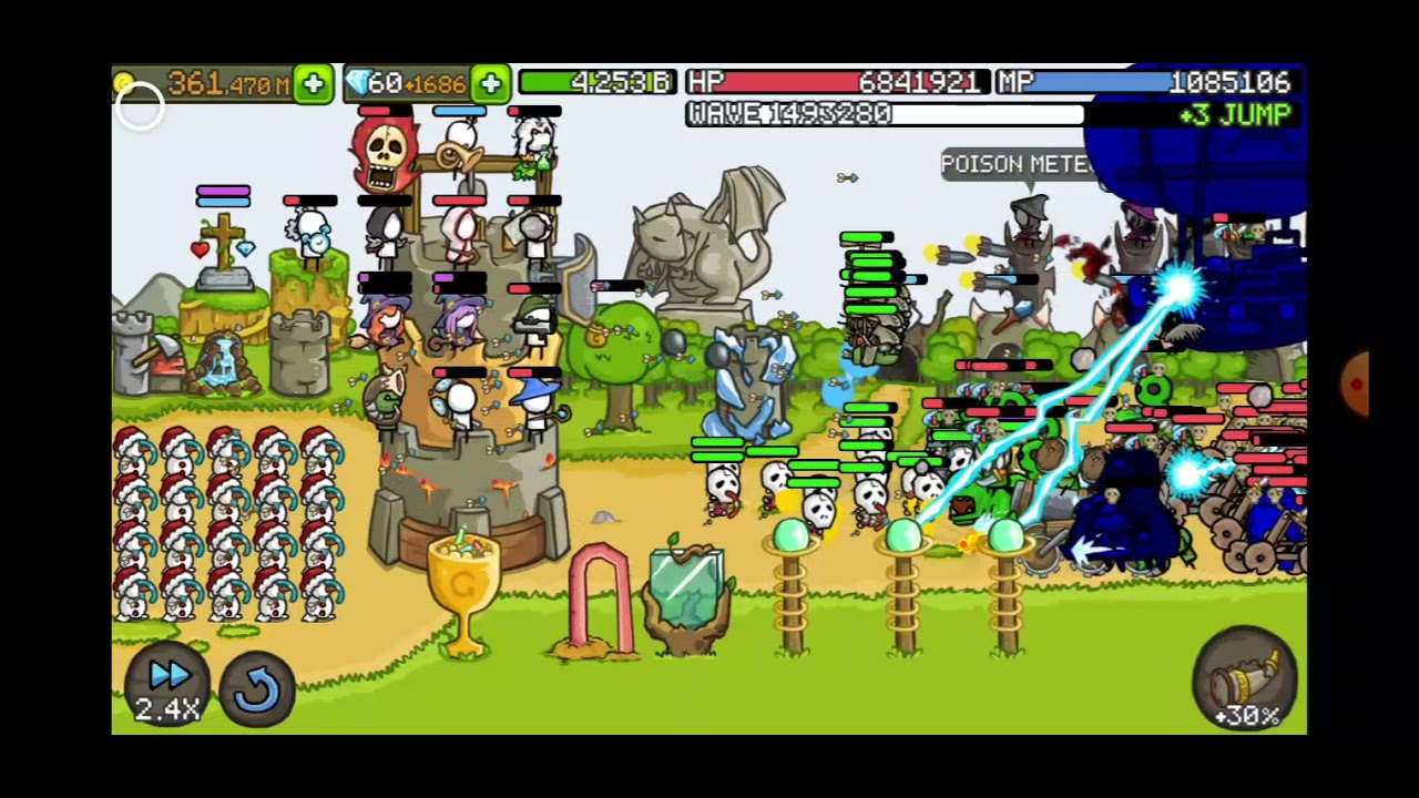 Grow Castle lightning build, DH2 (+3 jump) GAB YouTube