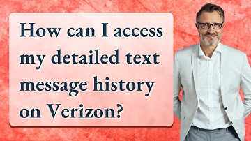 How can I access my detailed text message history on Verizon?