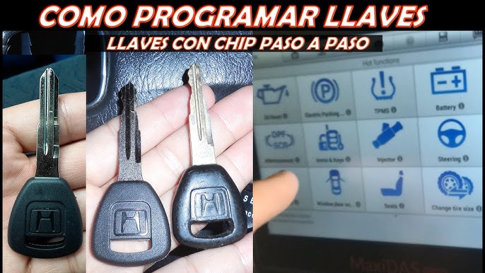 Como programar llave con chip nueva de coche (paso a paso con todo lo que  se ocupa) 